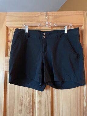 Columbia Black Women's Athletic Shorts with Dual-Button Waist